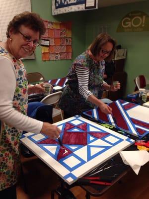 Paint a barn quilt! We have watercolor classes 2-3 times a year, too.