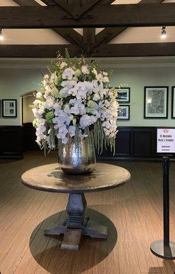 Beautiful Artificial Flower arrangement at entrance to lobby 5.31.24