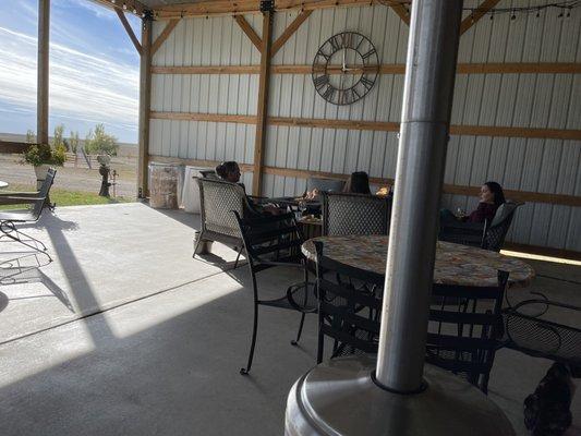 Patio and fire pit