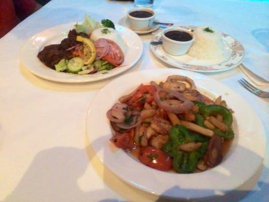 These two dishes - Jerk Chicken and Ceviche was under $25.00.  It was pretty good.