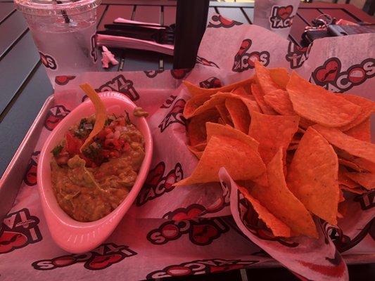 Chips and guacamole