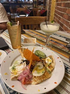 Jose's Quesadillas and house margarita!!! Both amazing, and service was perfect too. Will definitely be back!!