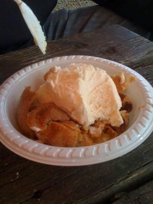 Apple dumpling a la mode. Mmmmm