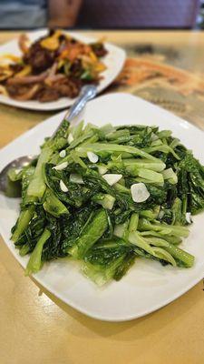 A Choy (not on the menu). We asked for greens