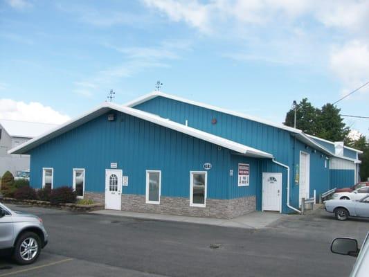 Our facility after a recent renovation in 2012 now totaling over 11,000 square feet. We repair over 1,000 vehicles annually!