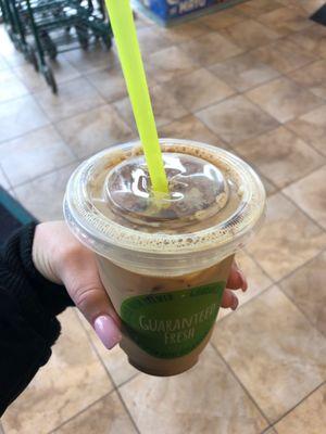 Quick check has got me with their iced coffee promotion!!! Free 20 oz. as many as you want till the 19th... I have been here every day.