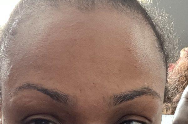 My eyebrows after threading. $14