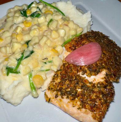 Blackened Salmon Dinner