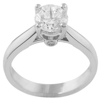 Classic Solitaire with a side accent Diamond, "Where the Hudson Valley gets Engaged"