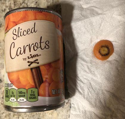 Beware of dirty carrot ends,  keep away from children.