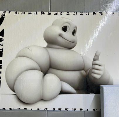 The Michelin Man giving this place a thumbs up just like I do!