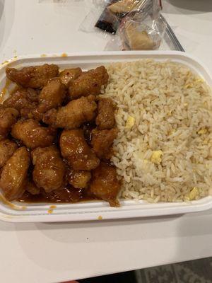 General Tso's with fried rice