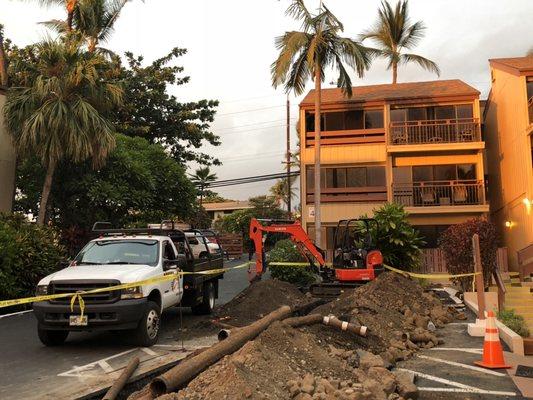 500ft main sewer line replacement