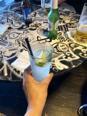 Mojito, bottled beer (only- no draft)