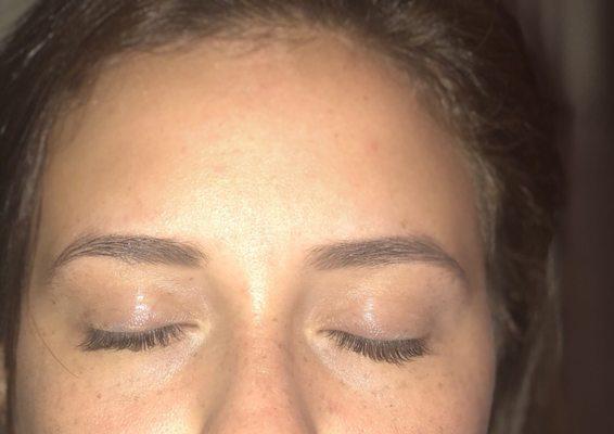 Lashes without mascara or curling