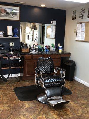 Olde Milford Barber Shop interior