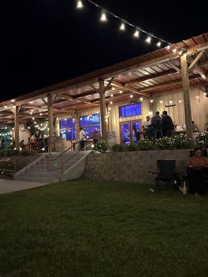 Back patio at Toca Winery.