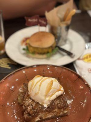 The Classic Burger Hot Fudge Brownie