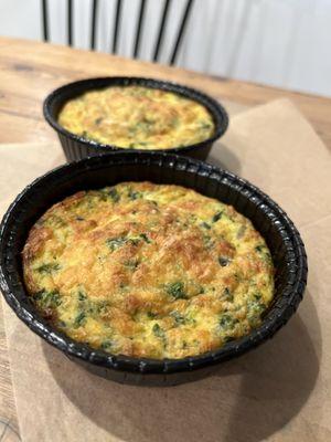 crustless quiche made in-house