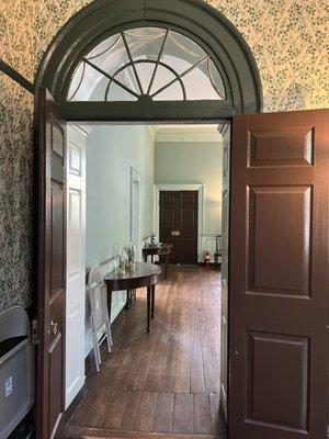 Doorway into living area