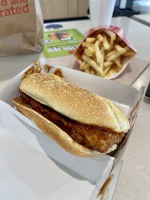 McRib and Fries.