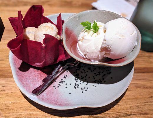 Fried Sticky Rice Ball with Ice-Cream