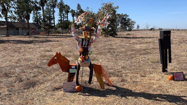 Scarecrows from the scarecrow contest.