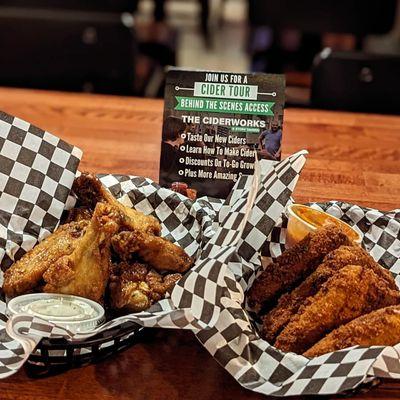 Gluten Free Wings and Mozzarella Bites