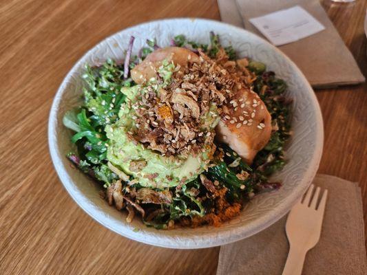 OG bowl with cooked salmon