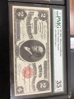 1891 silver certificate