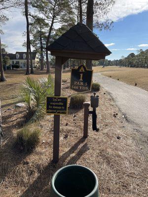 First hole at Burning Ridge