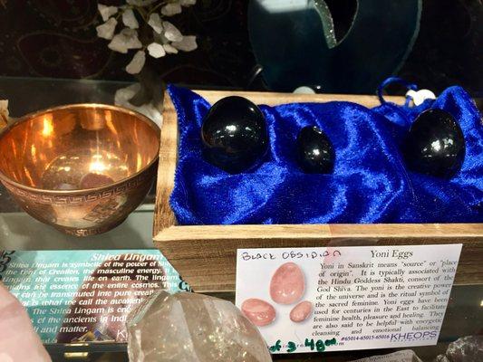 Black Obsidian Yoni eggs! Get on it ladies.  Set of 3 for $48