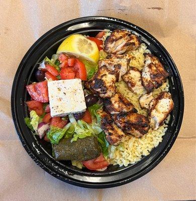 Chicken Souvlaki Platter