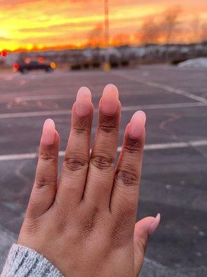 Almond Shaped Gel Nails with Gel Polish