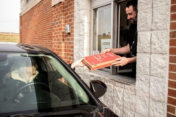 Majority of the Donatos offers a convenient drive-thru window to make things easier for you, the customer.