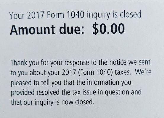 When the IRS wanted your client to double pay their taxes and you successfully explain to them they are wrong.