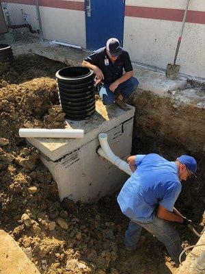 Grease trap installation