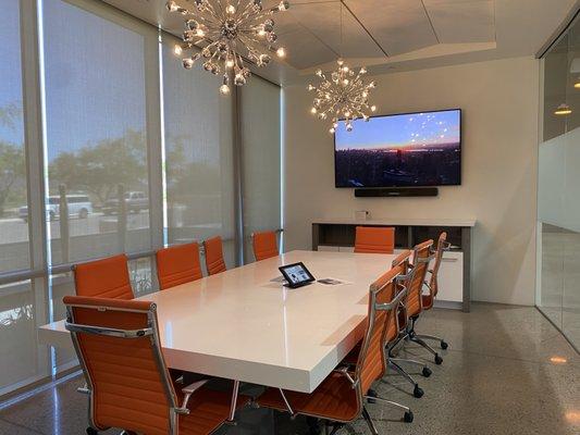 Crestron Flex video conferencing system at API General Contractors.