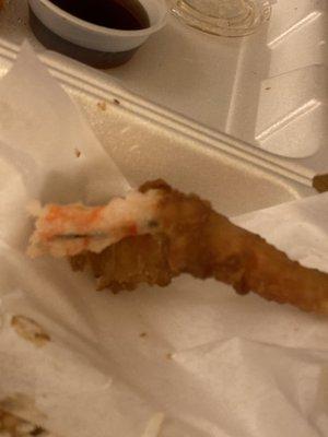 Didn't clean out shrimp properly