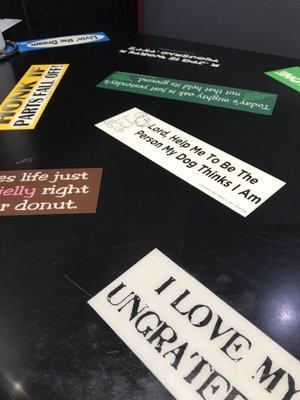 Colorful messages on your table.