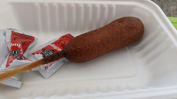 Had to grab a corn dog