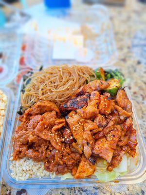 Spicy Chicken and Spicy Pork Combo