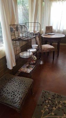 Sunroom/living/dining area.