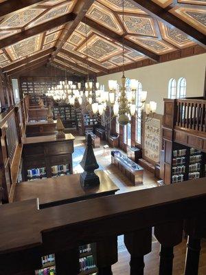 Library from upstairs