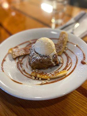 Chocolate banana bread pudding