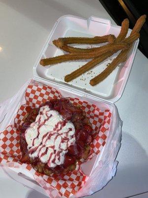 Funnel cake + churros