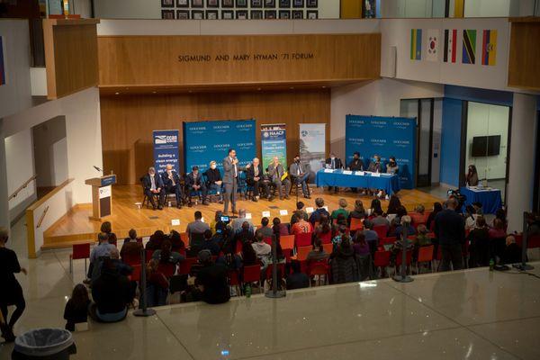 Panel discussion event in the Athenaeum.