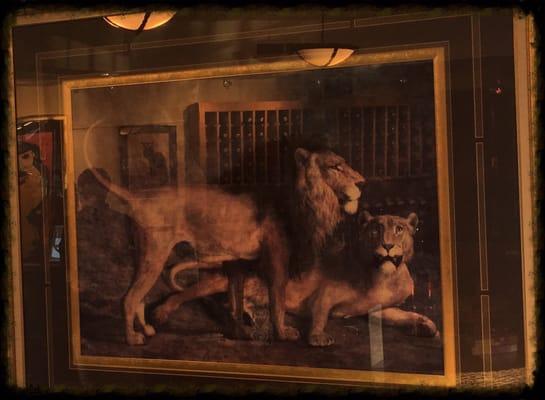 Lions Peak picture in the tasting room.