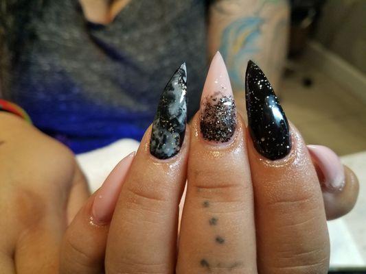 How crazy   nails !!!!!