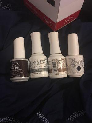 All Gel, .5 Bottles not mini, highly recommend Lynamy! :)